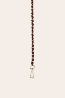 Balzac Paris Anse chaîne Tressée courte bordeaux Clearance