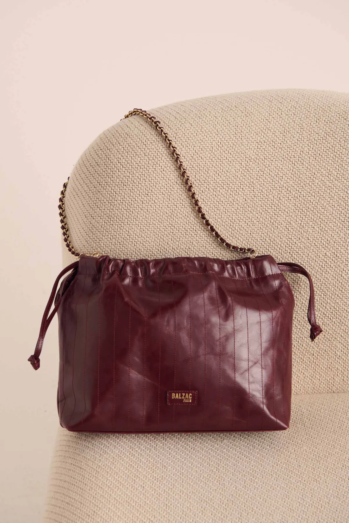 Balzac Paris Anse chaîne Tressée courte bordeaux Clearance