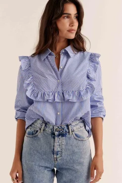 Balzac Paris Blouse Cassi Rayures bleu Online