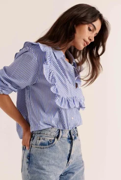 Balzac Paris Blouse Cassi Rayures bleu Online