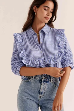 Balzac Paris Blouse Cassi Rayures bleu Online