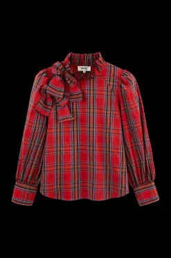 Balzac Paris Blouse Diana Tartan rouge Best