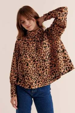 Balzac Paris Blouse Mona Guépard cappuccino Shop