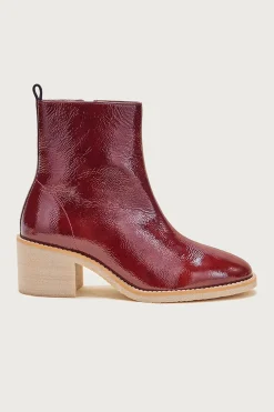 Balzac Paris Bottines Allure Vernis froissé chocolat Best Sale