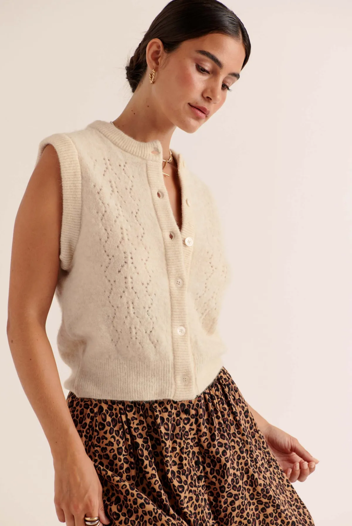 Balzac Paris Cardigan Brooke écru Ecru Best Sale