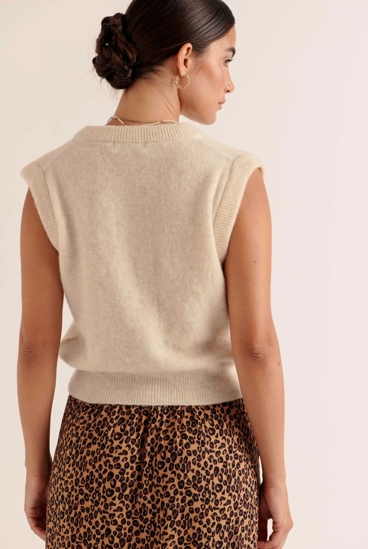 Balzac Paris Cardigan Brooke écru Ecru Best Sale
