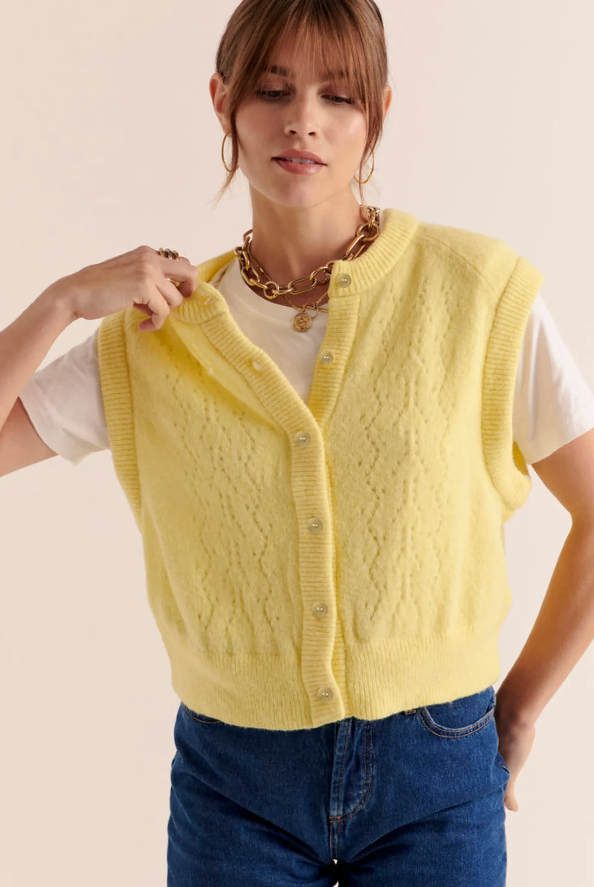 Balzac Paris Cardigan Brooke Jaune Fashion