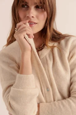 Balzac Paris Cardigan Come blanc naturel Ecru Discount