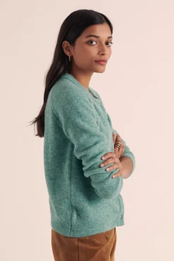 Balzac Paris Cardigan Come Bleu vert Cheap