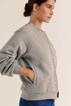 Balzac Paris Cardigan Douillet Gris chiné Shop