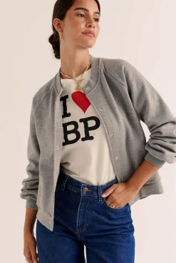 Balzac Paris Cardigan Douillet Gris chiné Shop