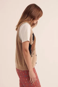 Balzac Paris Cardigan Jolly Camel et marron Sale