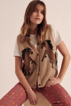 Balzac Paris Cardigan Jolly Camel et marron Sale