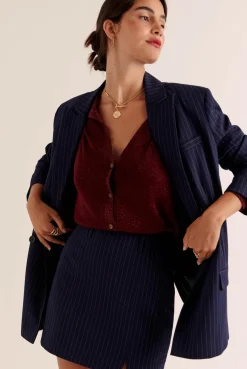 Balzac Paris Cardigan Mandy Bordeaux irisé Clearance
