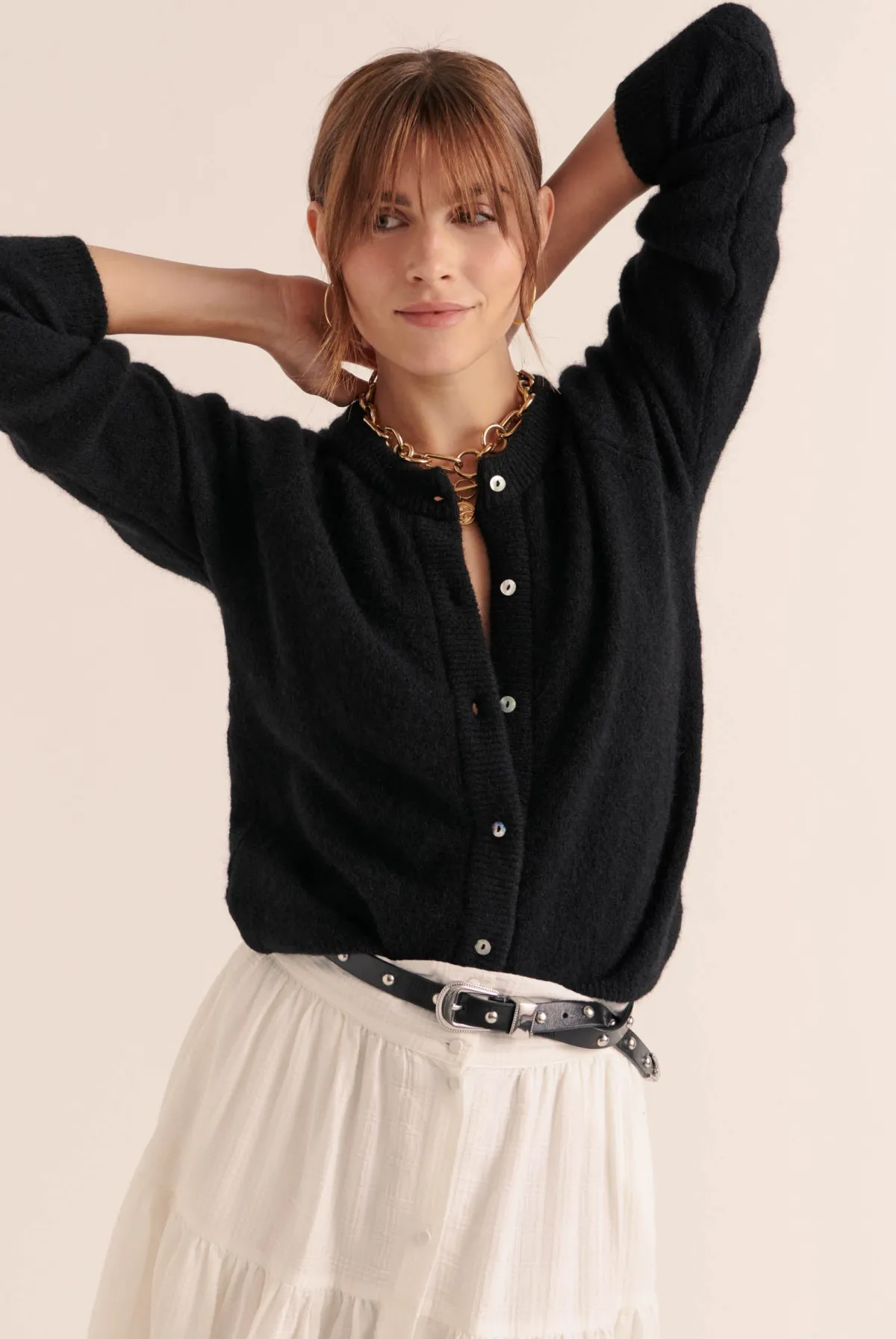 Balzac Paris Ceinture Cameron Clouté noir Fashion
