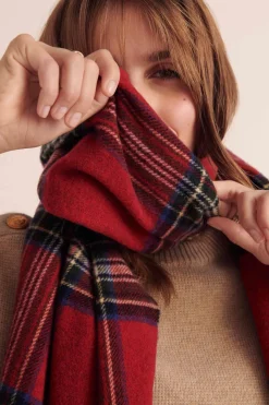 Balzac Paris Écharpe Public Tartan rouge Store