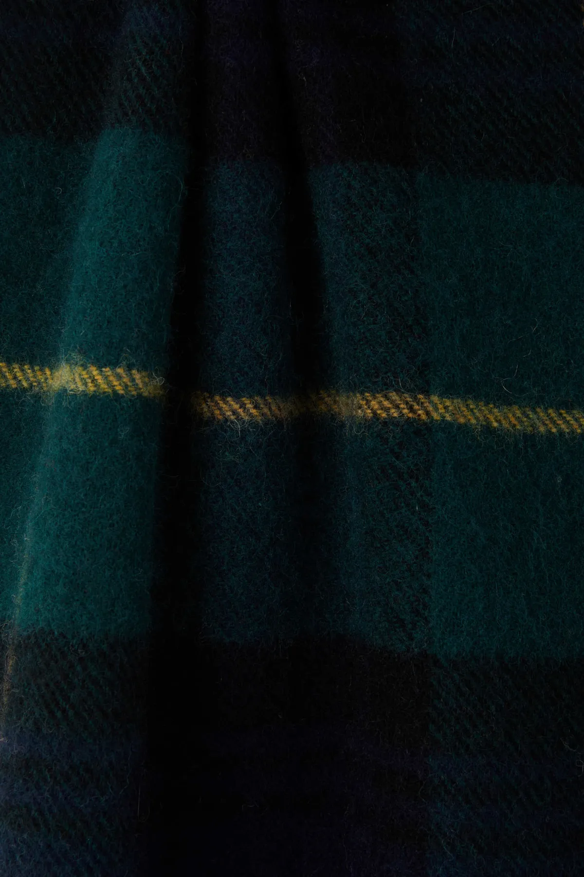Balzac Paris Écharpe Public Tartan vert et marine Discount