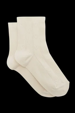 Balzac Paris Chaussettes Anna pointelles White Discount