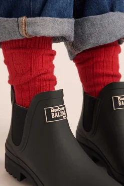 Balzac Paris Chaussettes Felice Rouge Outlet