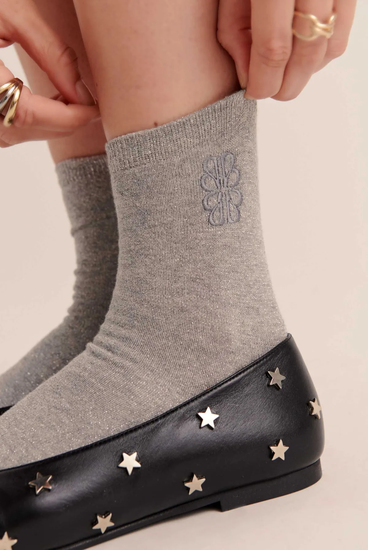 Balzac Paris Chaussettes Tobby Argenté Flash Sale