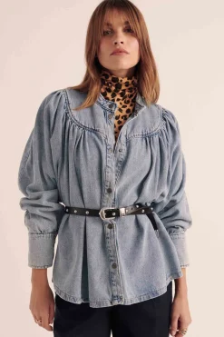 Balzac Paris Chemise Apolline Bleu glacier Best