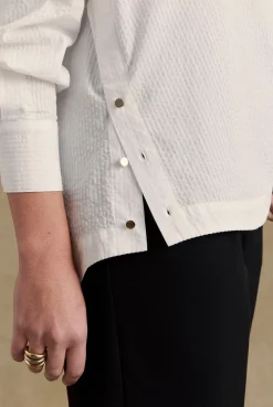 Balzac Paris Chemise Arthus seersucker Blanc Fashion