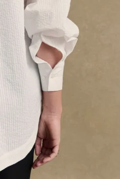 Balzac Paris Chemise Arthus seersucker Blanc Fashion