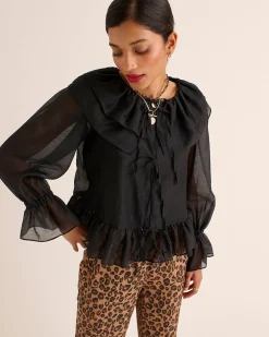 Balzac Paris Chemise Belva Noir Flash Sale