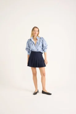 Balzac Paris Chemise Bianca imprimé noeuds bleu Imprimé nœuds bleu Hot