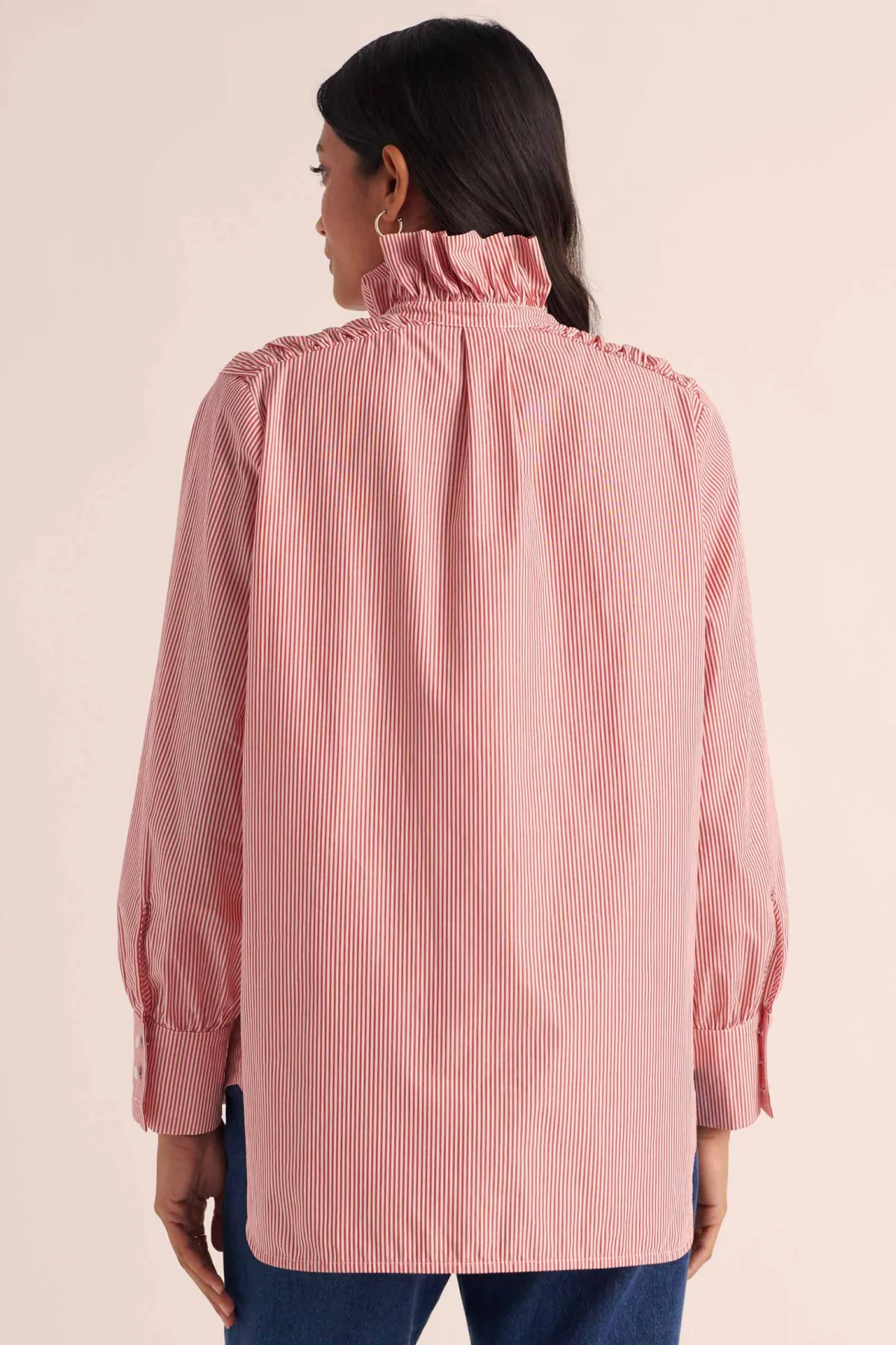 Balzac Paris Chemise Léonor Rayures rouge et blanc Sale