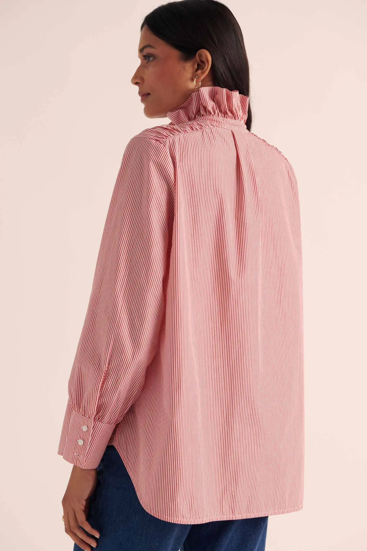 Balzac Paris Chemise Léonor Rayures rouge et blanc Sale