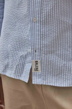 Balzac Paris Chemise Paradis rayures bleues et blanches white Sale