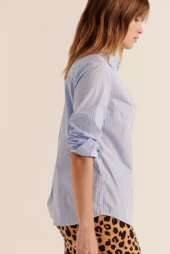 Balzac Paris Chemise Ulysse rayure Bleu Store