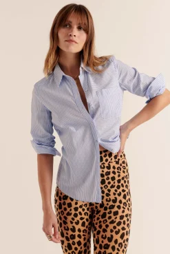 Balzac Paris Chemise Ulysse rayure Bleu Store