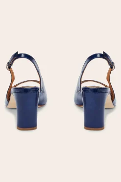 Balzac Paris Escarpins Ode vernis froissé Bleu nuit Fashion