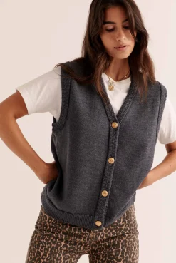 Balzac Paris Gilet Constant Gris Best Sale