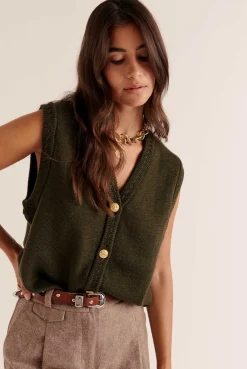 Balzac Paris Gilet Constant Kaki Best Sale