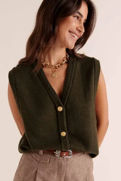 Balzac Paris Gilet Constant Kaki Best Sale