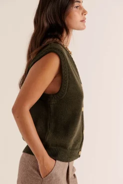 Balzac Paris Gilet Constant Kaki Best Sale