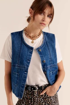 Balzac Paris Gilet Mike Bleu outremer Discount