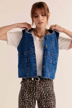 Balzac Paris Gilet Mike Bleu outremer Discount