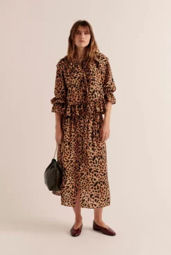 Balzac Paris Jupe Sally Imprimé guépard cappuccino Fashion
