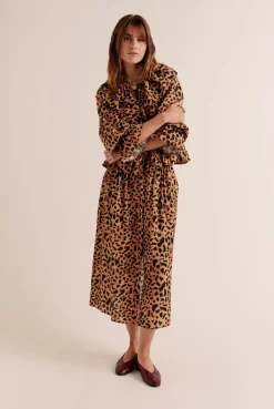 Balzac Paris Jupe Sally Imprimé guépard cappuccino Fashion
