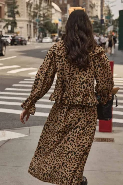 Balzac Paris Jupe Sally Imprimé guépard cappuccino Fashion