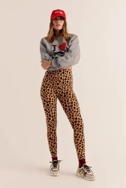 Balzac Paris Legging Calme Léopard Clearance