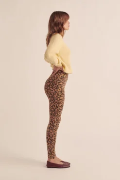 Balzac Paris Legging Calme Léopard café Fashion