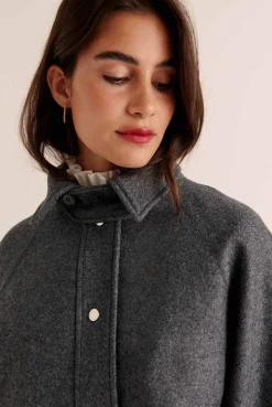 Balzac Paris Manteau Beauny Gris anthracite Cheap