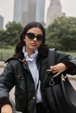 Balzac Paris Manteau Céline kaki et léopard Barbour x BP Capuche amovible vendue séparément Best Sale