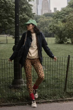 Balzac Paris Manteau Félicité marine et léopard Barbour x BP Capuche amovible vendue séparément Outlet