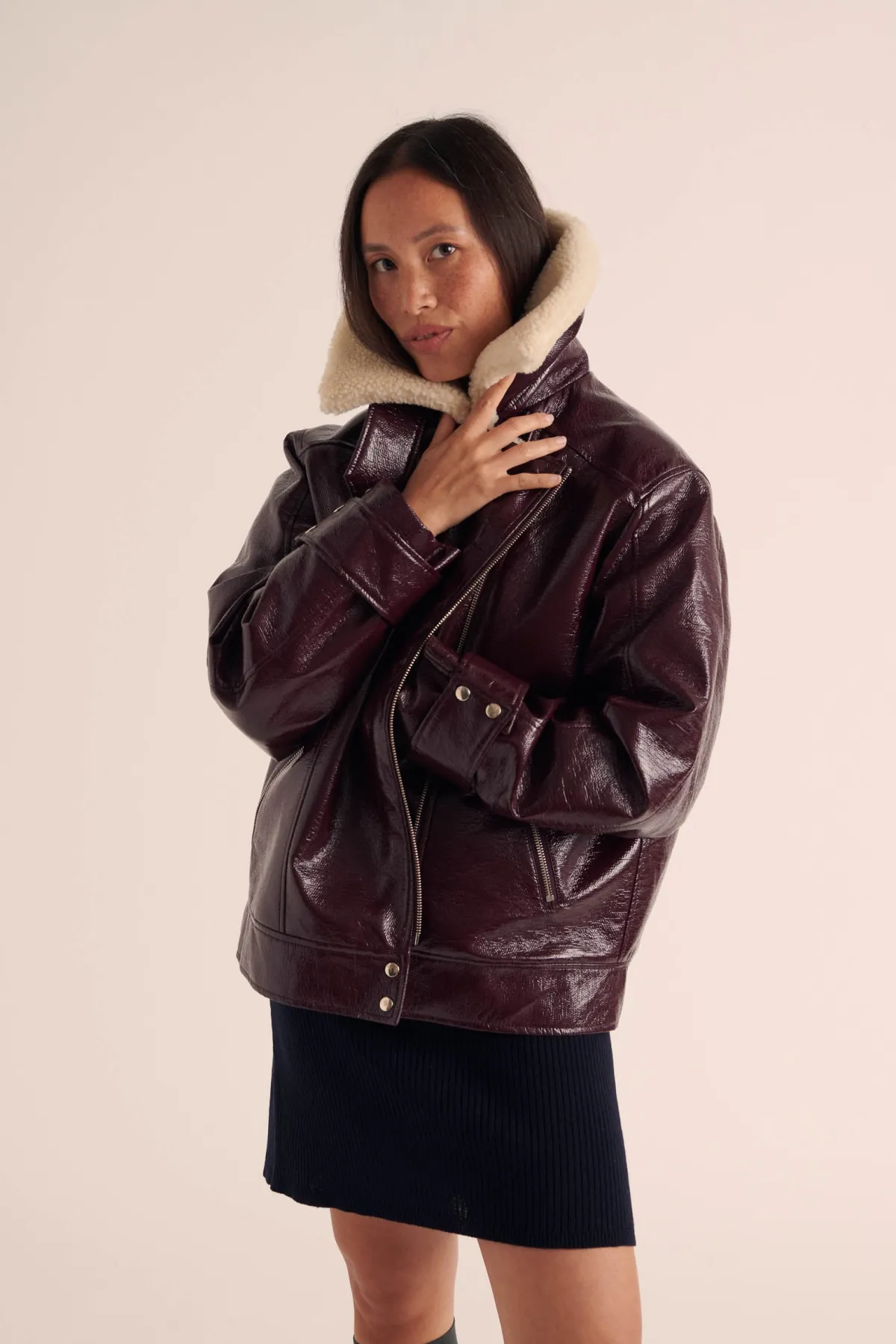Balzac Paris Manteau Lewis Bordeaux Sale